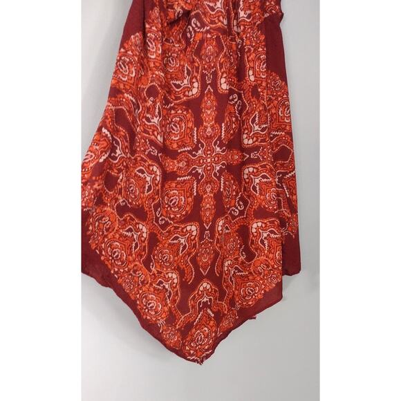 Intimately Free People Floral Red Sleeveless Spaghetti Strap Top Small - Picture 9 of 16
